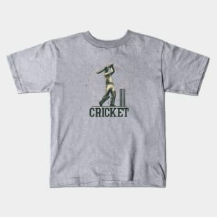 Cricket Player Kids T-Shirt